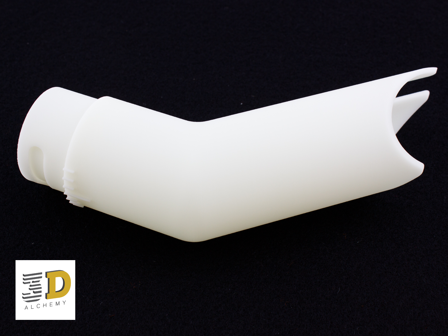 Ceramic nozzle, 3D printed for a factory production line application.   